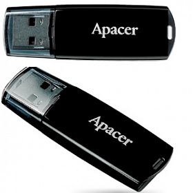 Флеш-накопитель 16Gb Apacer, черная с прозрачной крышкой